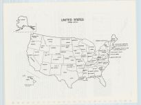 United States Map, Chickasaw County 1985